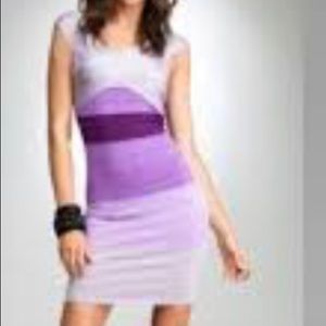 Bebe purple bandage dress